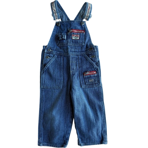 Radio Flyer Other - Radio Flyer Toddler Denim‎ Blue Jean Overalls Boys Size 3T